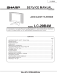 Sharp LC-20B4M Service manual