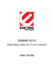 Encore ENMMP-X210 - User guide