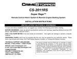 CS-2011RS - Crimestopper Security Products