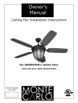 Monte Carlo Fan Company 5GIR54XXD-L Owner`s manual