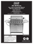 Coleman 9947A726 Specifications