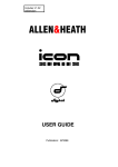 ALLEN & HEATH ICON DP1000 User guide