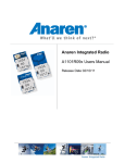 Anaren A1101R09x User manual