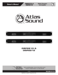Atlas DSP2212 Owner`s manual