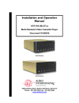 Audio international VCP-010-06-x Specifications