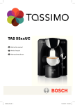 Bosch TAS5542UC Instruction manual