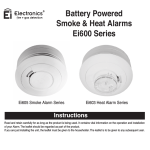 Battery Powered Smoke & Heat Alarms Ei600 Series