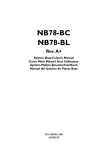 DFI NB78-BL User`s manual