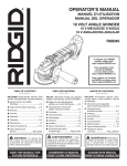 RIDGID R86040 Operator`s manual