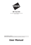 Seiwa BB 200 User manual