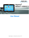 Magellan Maestro 4215 User manual