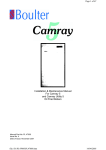 Boulter Camray 5 User guide