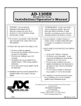 ADC AD-120ES Operator`s manual