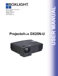 BOXLIGHT ProjectoWrite Specifications