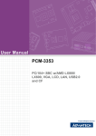 Advantech PCM-3353 User manual