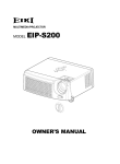 Eiki EIP-S200 Owner`s manual