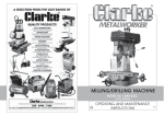 Clarke CMD1225C Instruction manual