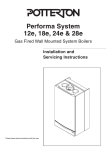 Baxi Potterton Performa 28 Technical data