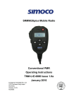 Simoco SRM9020PLUS Operating instructions