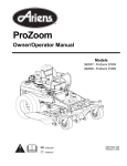 Ariens 992808-ProZoom 3166S Specifications