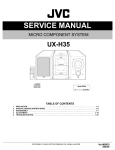 Bionaire UX-H35 Service manual