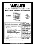 Vanguard VN3000TB Installation manual