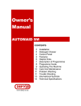 Defy AUTOMAID Owner`s manual