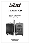 BST TRAINY CD User manual