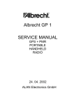 Albrecht GP 1 Service manual