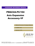 Delta Tau PMAC2A-PC/104 User manual