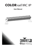 Chauvet COLORrail User manual