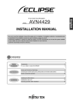 Eclipse AVN4429 Installation manual