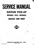 Datsun 521 Pick up Service manual