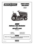 Bercomac 700280-1 Owner`s manual