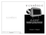 Vizualogic A-2000 Owner`s manual