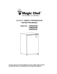 Magic Chef HMBR265SE Instruction manual