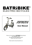 Batribike Breeze User manual