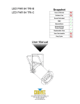 Chauvet LED PAR 64-36B User manual