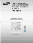 Samsung MAX-DB9900 Instruction manual