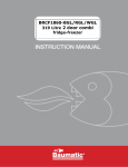 Baumatic BRCF1860-RGL User manual