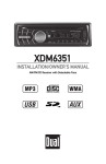 Dual Electronics Corporation XDM6351 Unit installation