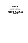 B&B Electronics PC Watchdog Timer Card ATXWDT User`s manual