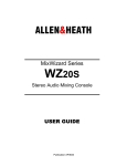 ALLEN & HEATH WZ20S User guide