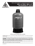 Amtrol WELL-X1 Product manual