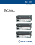 Extron electronics XPA 200170V User guide