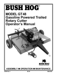 Bush Hog GT 48 Operator`s manual