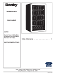 Danby DBC128BLS Owner`s manual