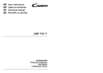 Candy CDF 715 T Technical data