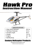 Century Hawk Pro Instruction manual