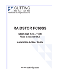Cutting Edge RAIDSTOR FC60SS User guide